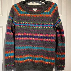 Old Navy patterned knit sweater size small